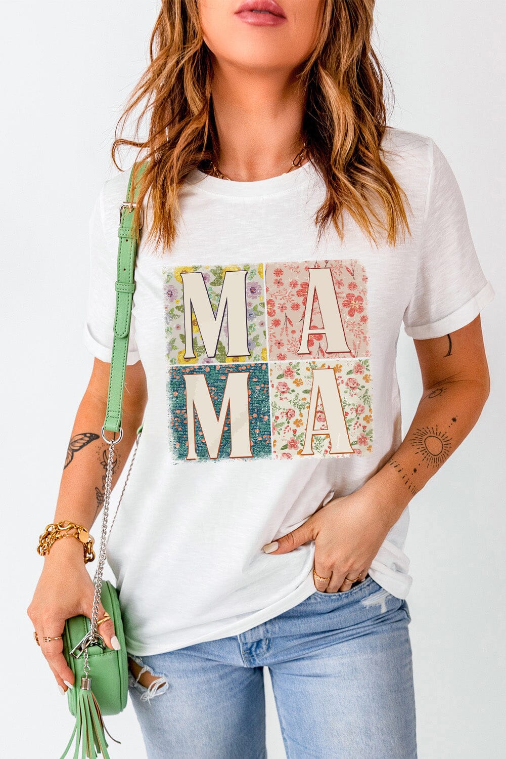 MAMA Round Neck Short Sleeve T-Shirt - Sydney So Sweet