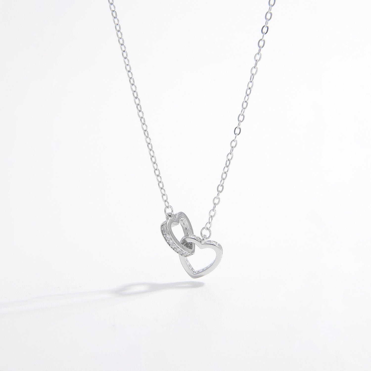 925 Sterling Silver Inlaid Zircon Heart Necklace - Sydney So Sweet