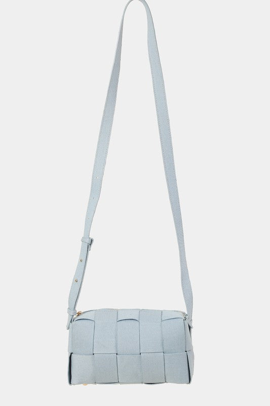 Fame Woven Crossbody Bag with Adjustable Strap - Sydney So Sweet