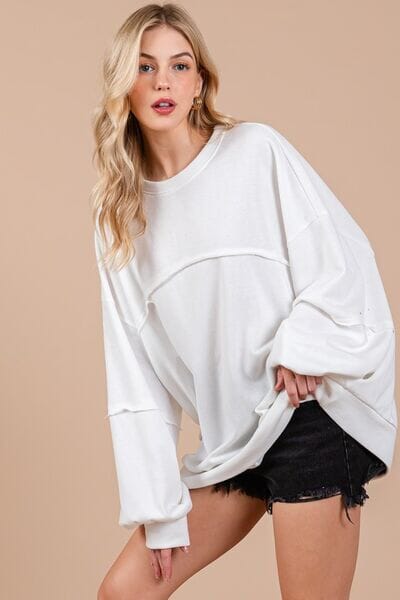 Ces Femme Exposed Seam Long Sleeve Sweatshirt - Sydney So Sweet