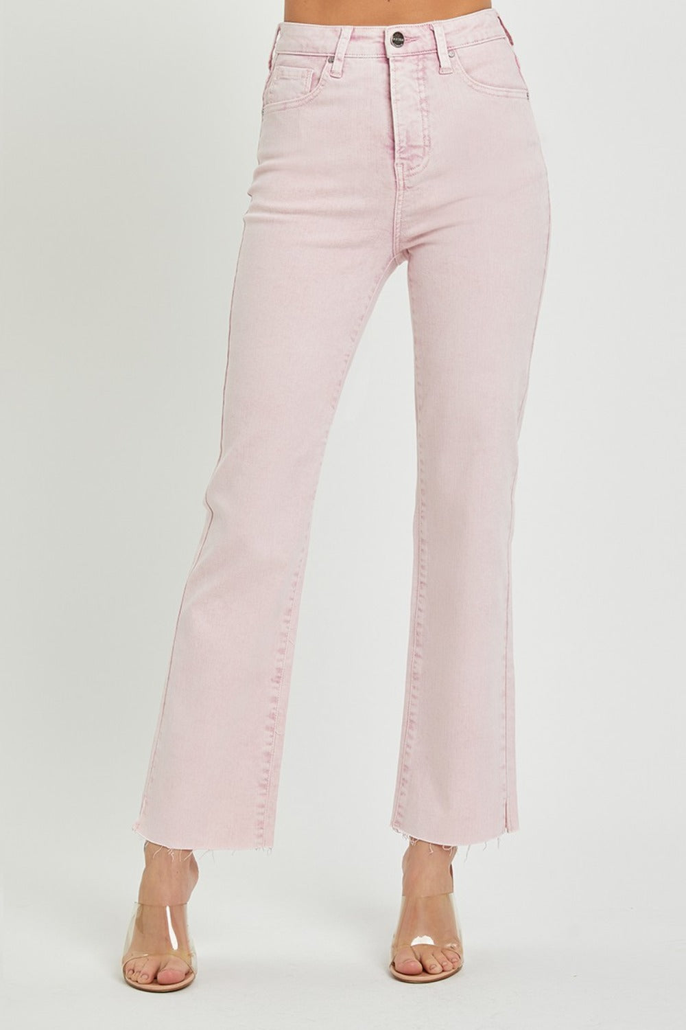 RISEN Full Size High Rise Tummy Control Straight Jeans - Sydney So Sweet