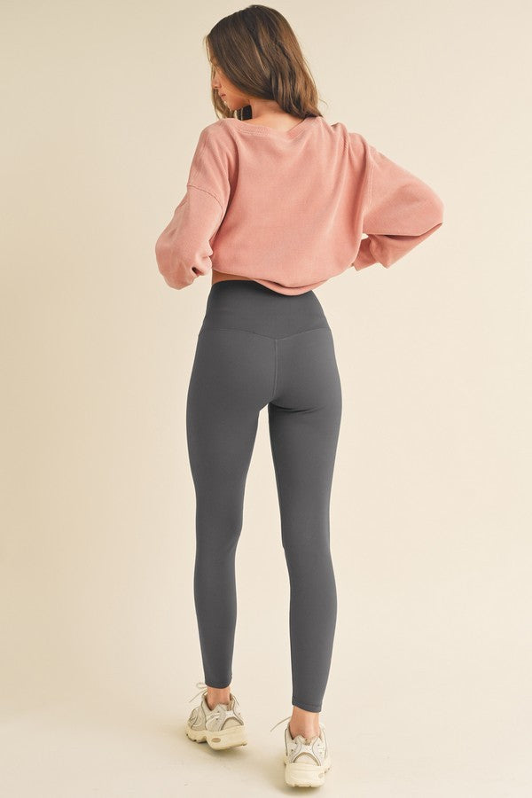 Yelete Full Size Fleece Lined High Waisted Leggings - Sydney So Sweet