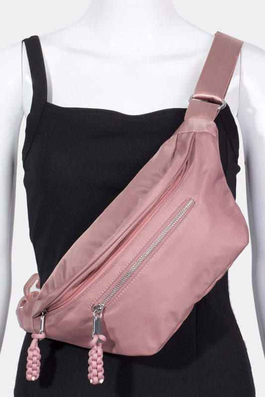 Fame Nylon Crossbody Bag with Adjustable Strap - Sydney So Sweet