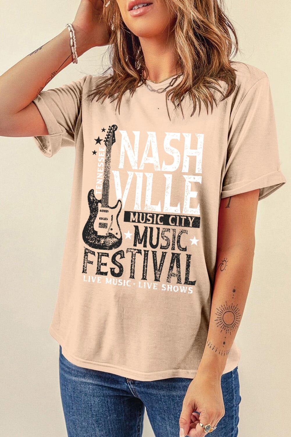 Nashville Music Festival Women's Graphic Short Sleeve T-Shirt - Sydney So Sweet