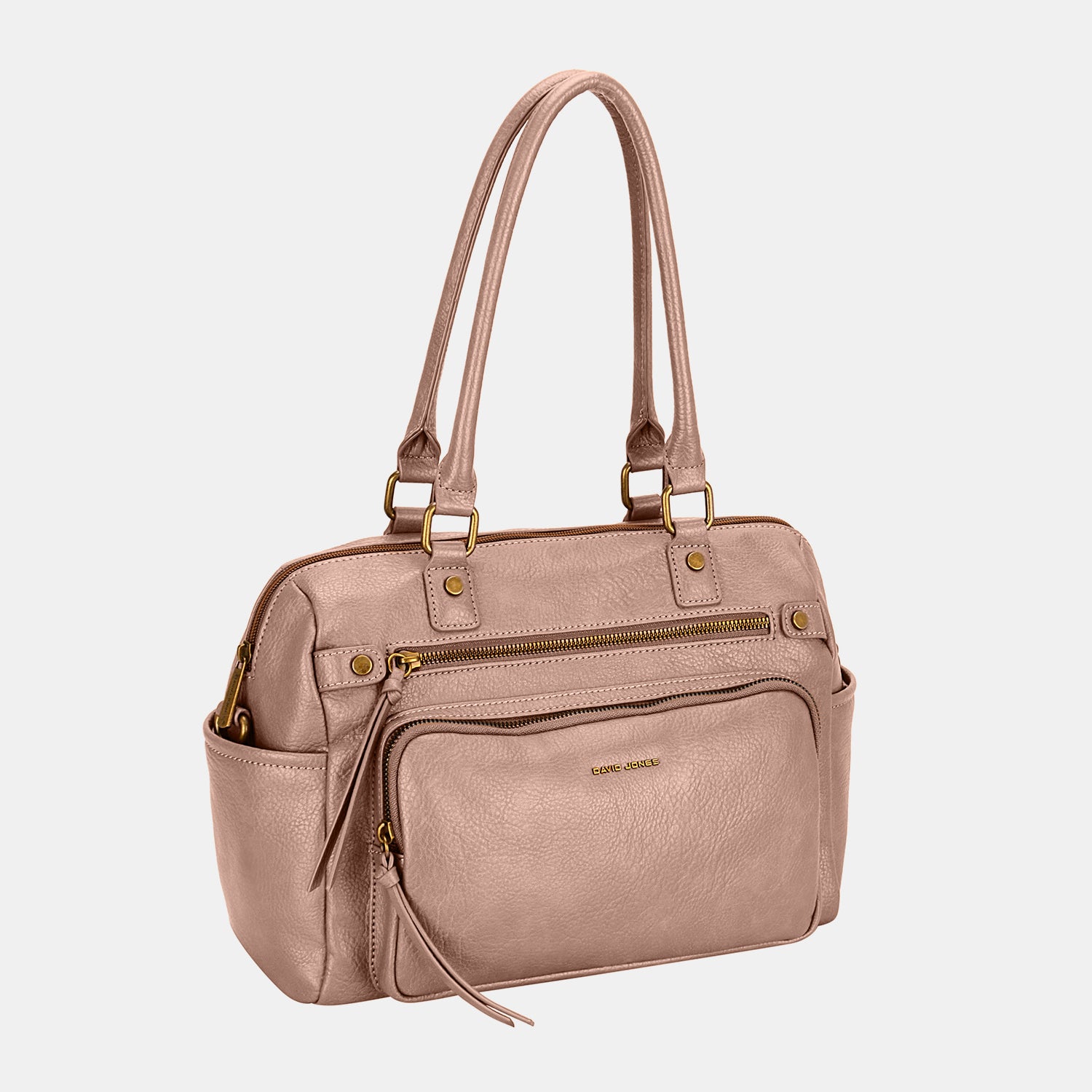 David Jones Zipper PU Leather Handbag - Sydney So Sweet