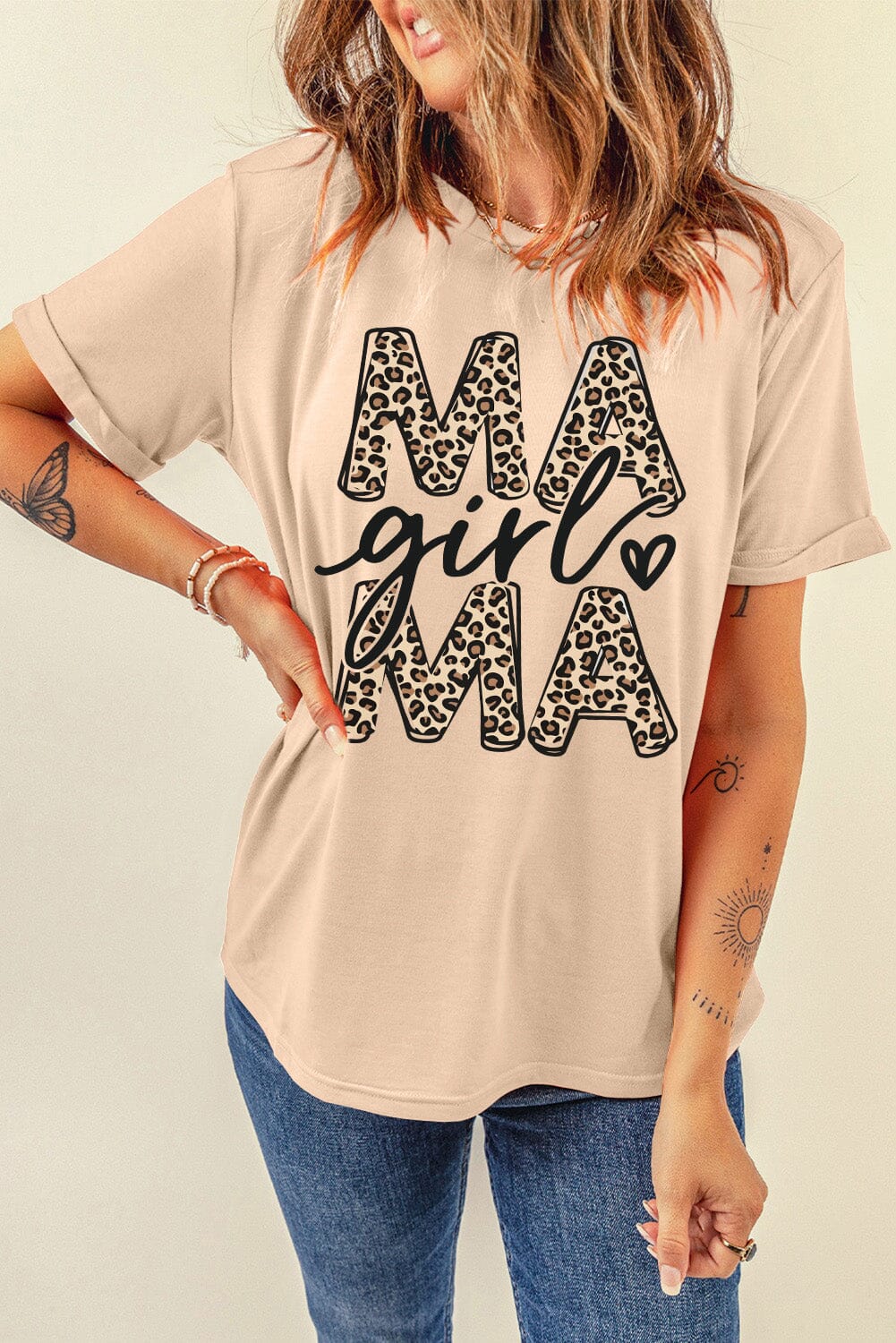 MAMA GIRL Round Neck Short Sleeve T-Shirt - Sydney So Sweet