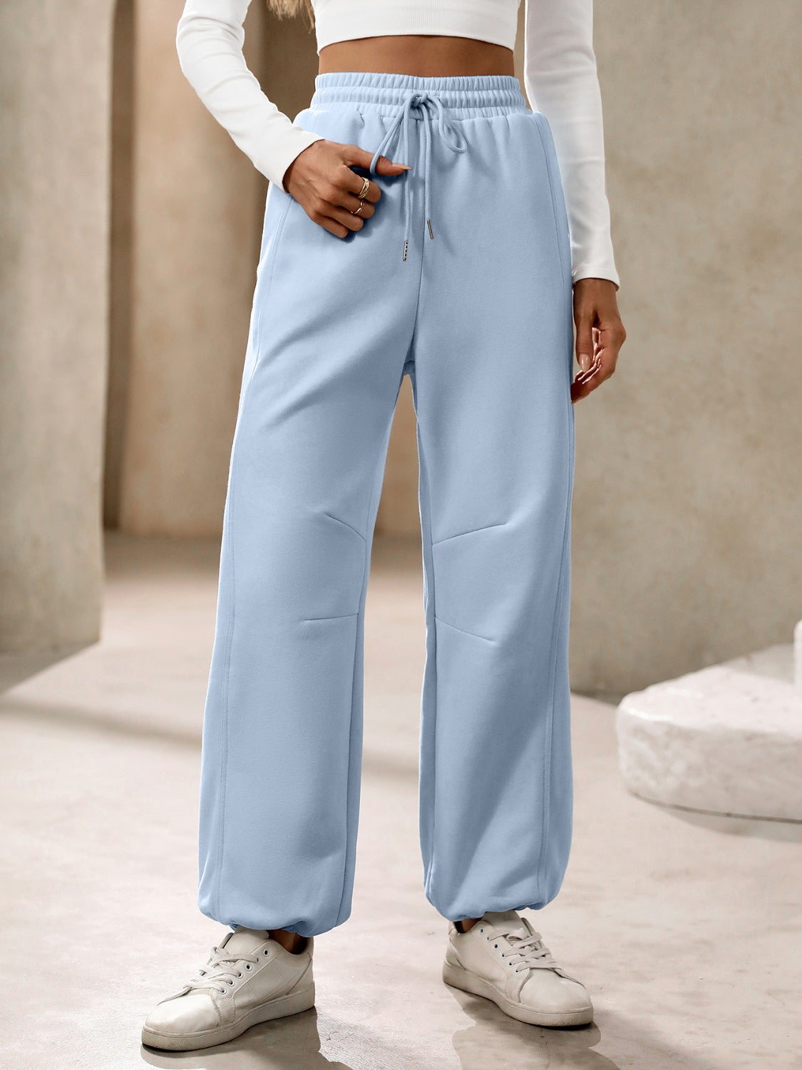 Ivy Lane Drawstring Joggers with Pockets - Sydney So Sweet