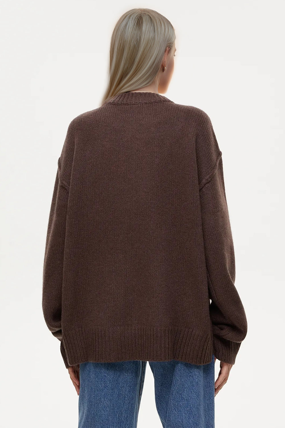 Basic Bae Round Neck Dropped Shoulder Sweater - Sydney So Sweet