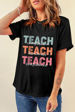 Teach Teach Teach Short Sleeve Women's Graphic T-Shirt - Sydney So Sweet