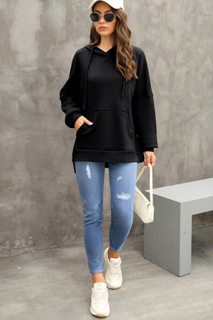 Waffle-Knit Long Sleeve Hoodie - Sydney So Sweet