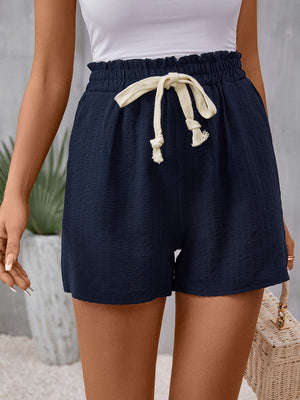 Drawstring High Waist Shorts - Sydney So Sweet