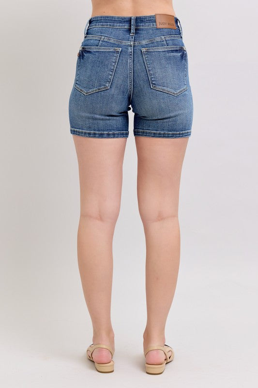 Judy Blue Full Size High Waist Denim Shorts Plus Size - Sydney So Sweet
