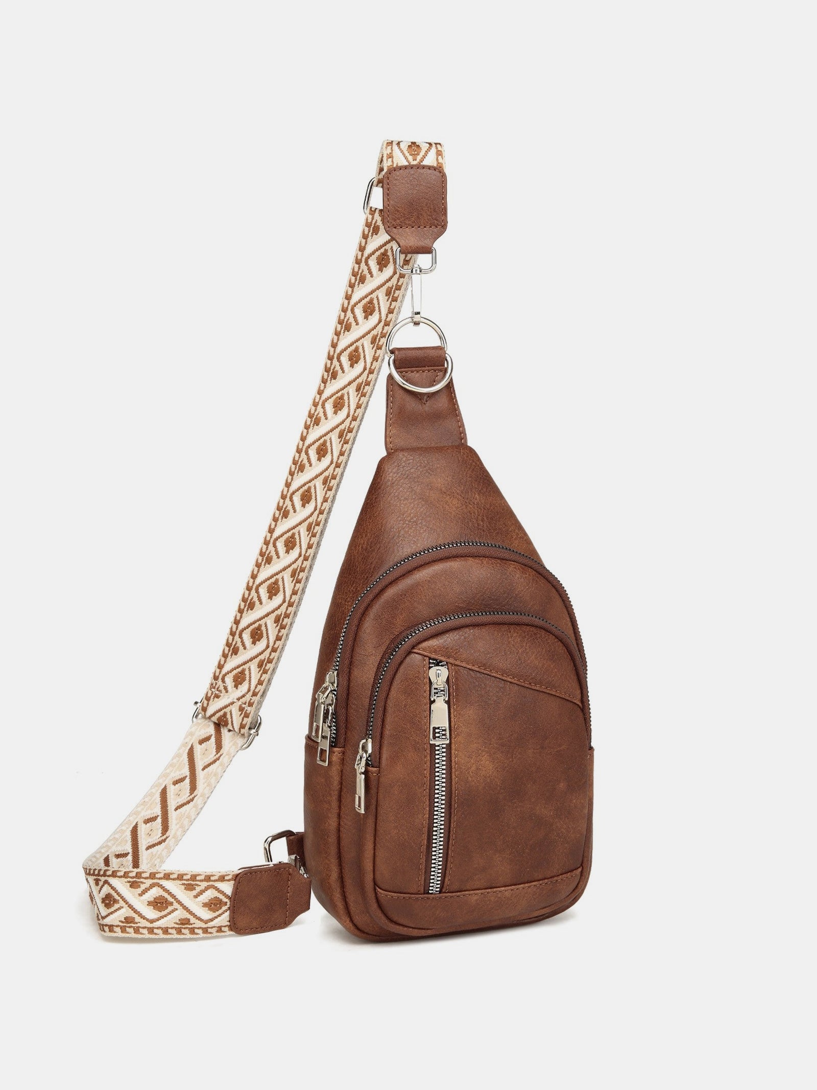 PU Leather Crossbody Bag with Two Detachable Strap - Sydney So Sweet