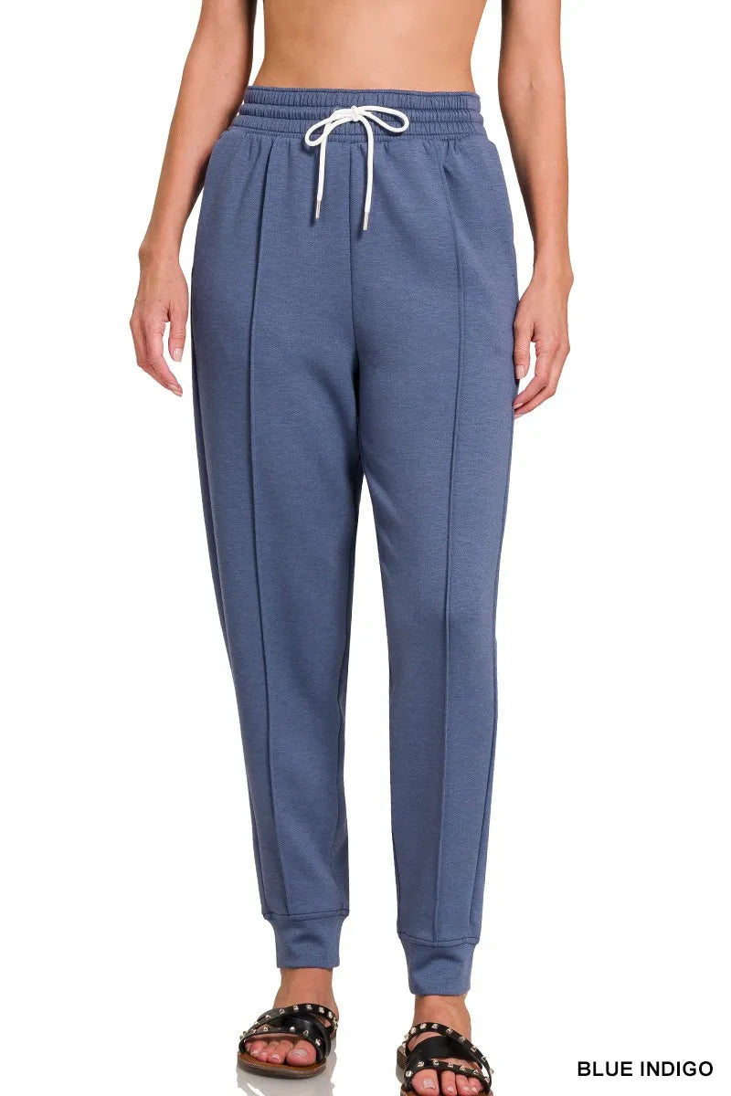 Zenana Drawstring Scuba Sweatpants with Pockets - Sydney So Sweet