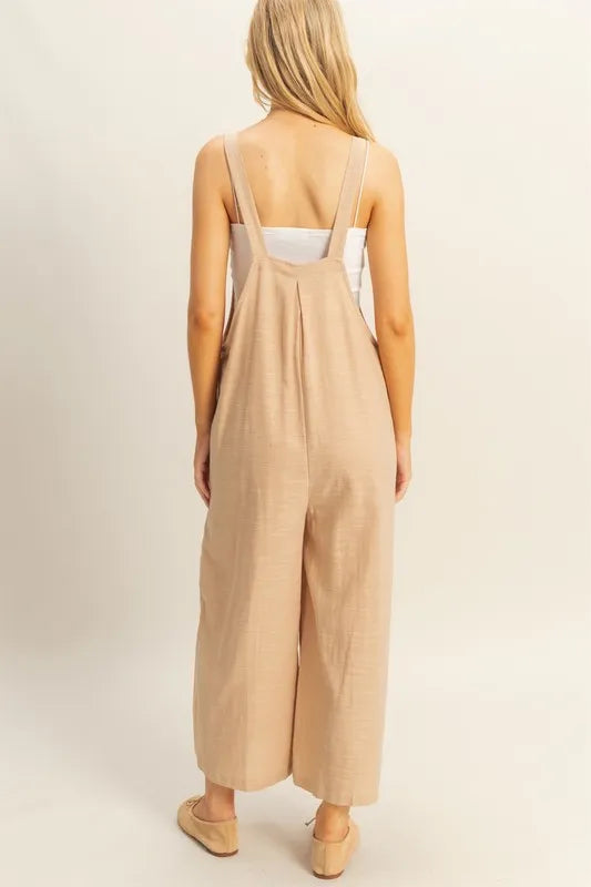 HYFVE Textured Wide Leg Overall - Sydney So Sweet