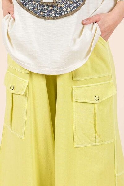 Mittoshop French Terry Cargo Wide Leg Pants - Sydney So Sweet