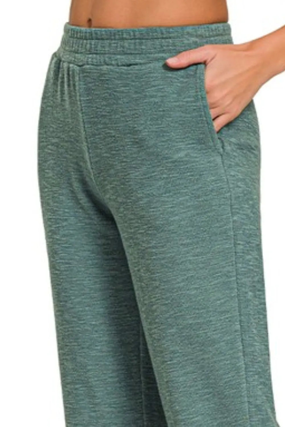 Zenana Cotton Slub Jogger Pants - Sydney So Sweet