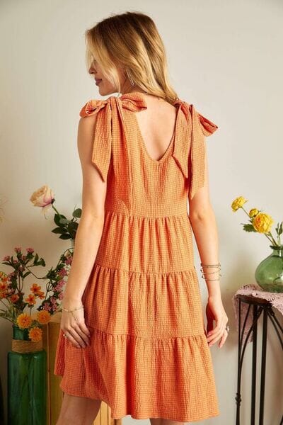 ADORA V-Neck Tie Shoulder Dress - Sydney So Sweet