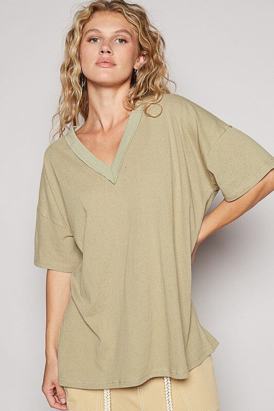 POL V-Neck Half Sleeve T-Shirt - Sydney So Sweet