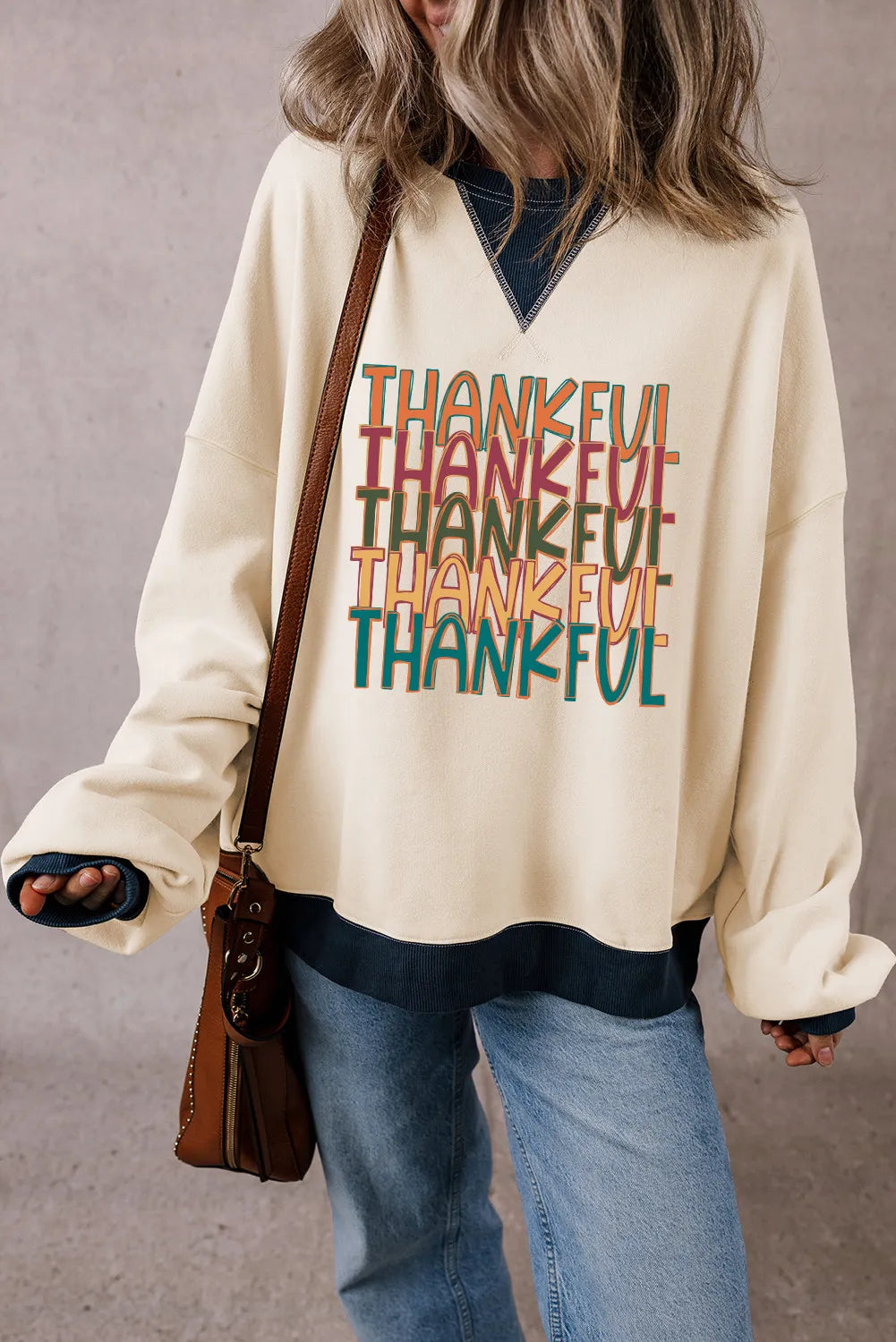 THANKFUL Women&#39;s Graphic Long Sleeve Sweatshirt - Sydney So Sweet