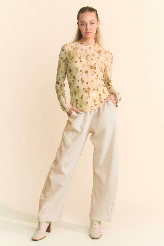 Davi & Dani Drawstring Wide Leg Sweatpants - Sydney So Sweet