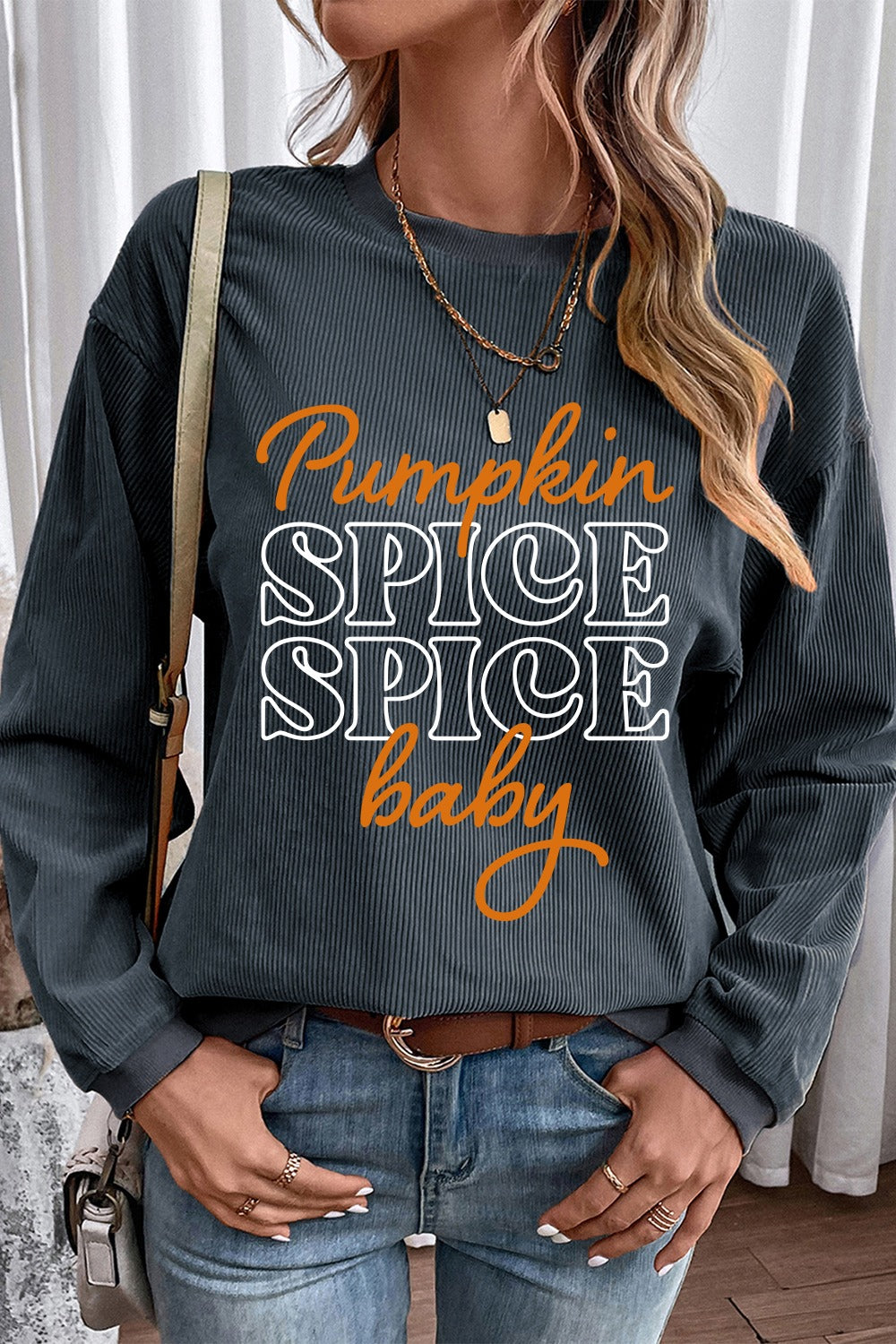 Pumpkin Spice Spice Baby Long Sleeve Sweatshirt - Sydney So Sweet