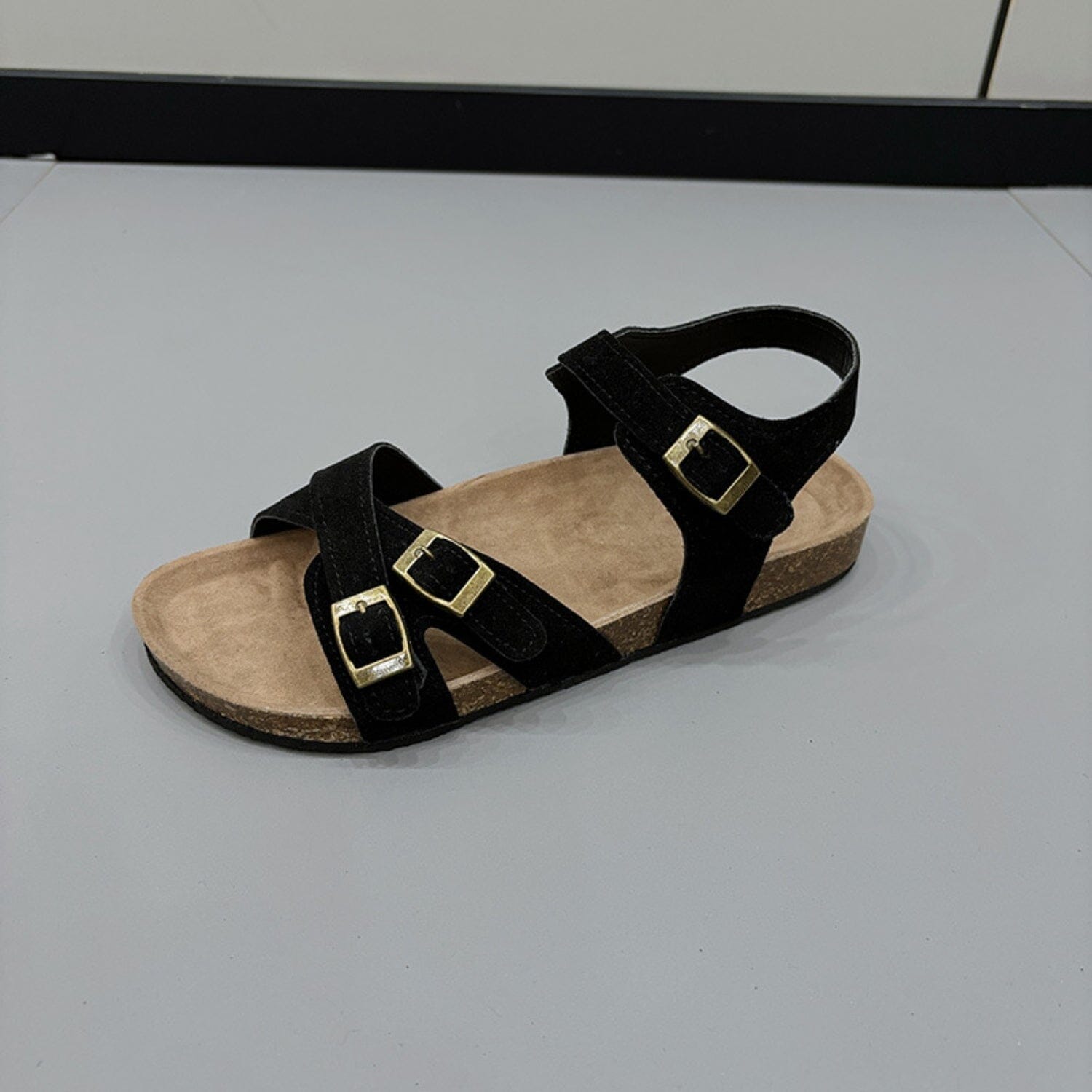 Open Toe Flat Buckle Sandals - Sydney So Sweet