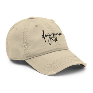 Distressed Dog Mom Embroidered Hat - Sydney So Sweet