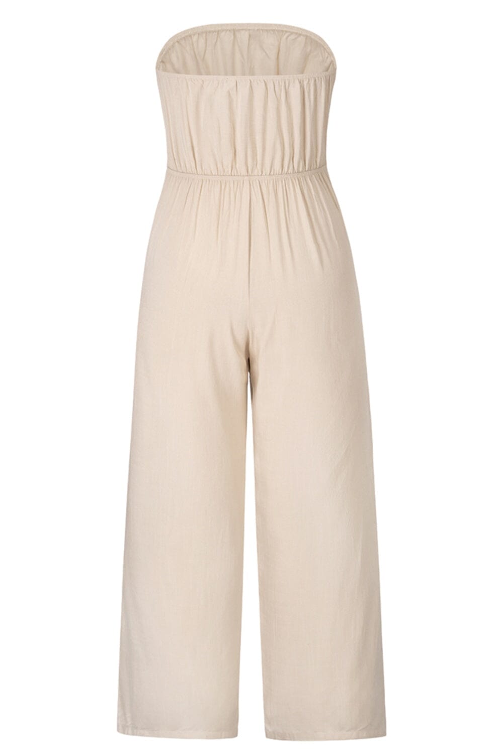 Tied Cutout Tube Wide Leg Jumpsuit - Sydney So Sweet