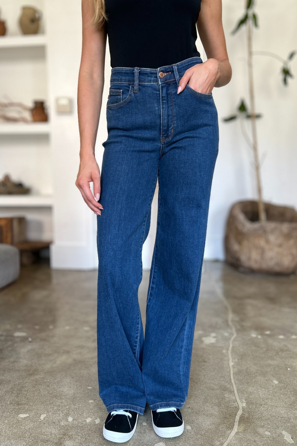 Judy Blue Full Size High Rise Straight Jeans - Sydney So Sweet