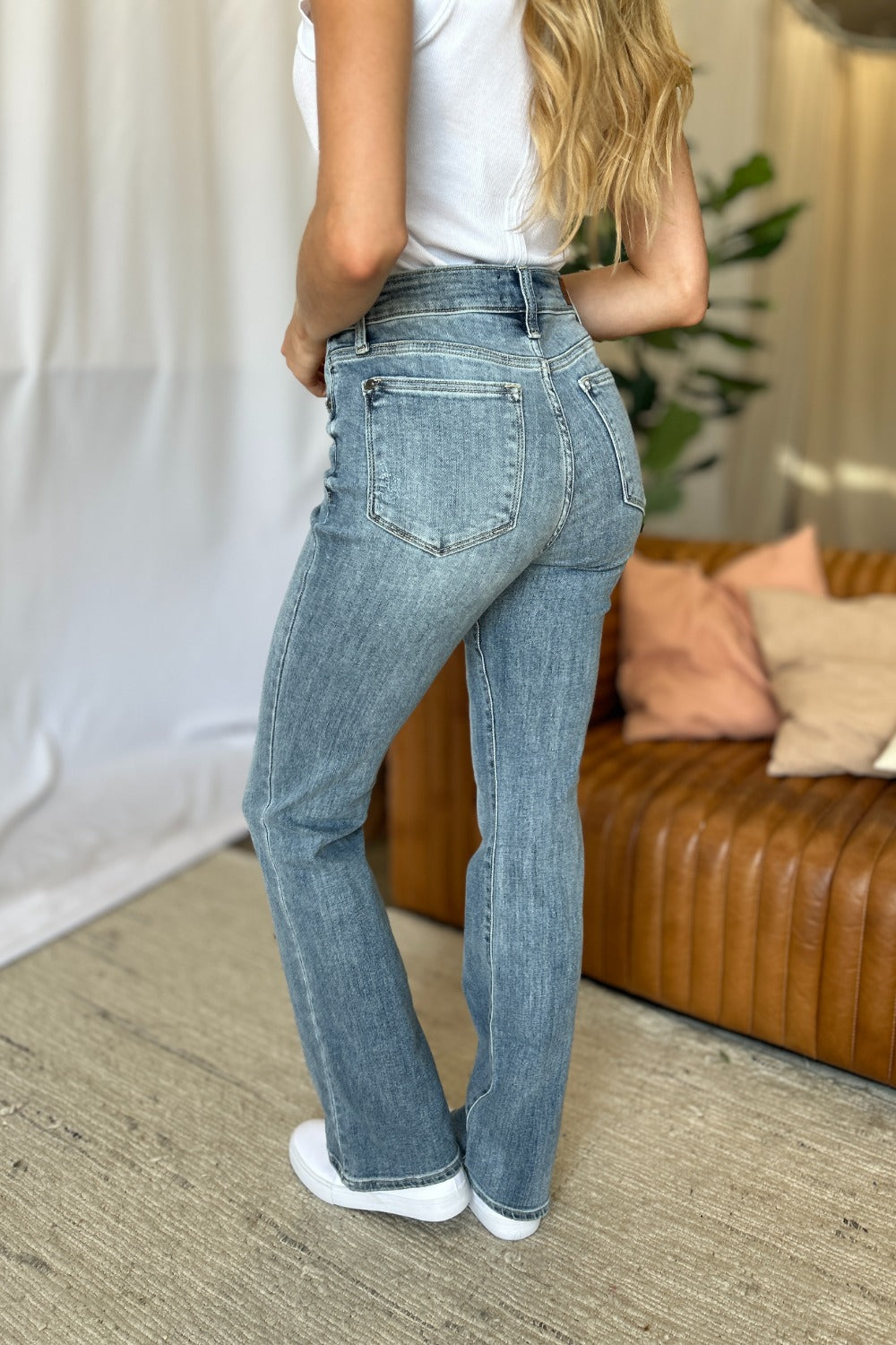 Judy Blue Full Size Medium Rise Bootcut Jeans - Sydney So Sweet