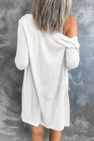 Double Take Button Down Long Sleeve Longline Cardigan - Sydney So Sweet