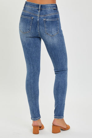 RISEN Full Size Mid Rise Ankle Skinny Jeans - Sydney So Sweet