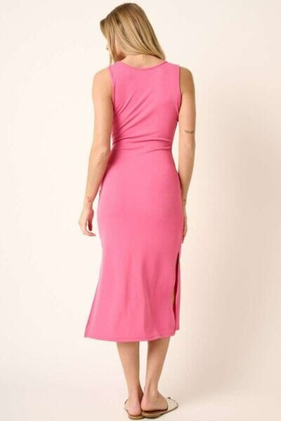 Mittoshop Side Slit Wide Strap Midi Tank Dress - Sydney So Sweet