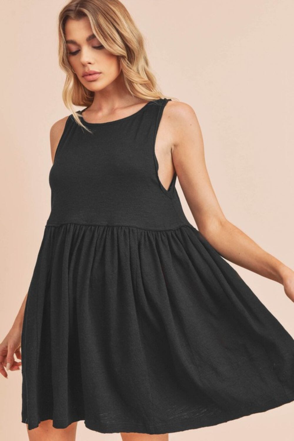 Aemi + Co Round Neck Mini Tank Dress - Sydney So Sweet