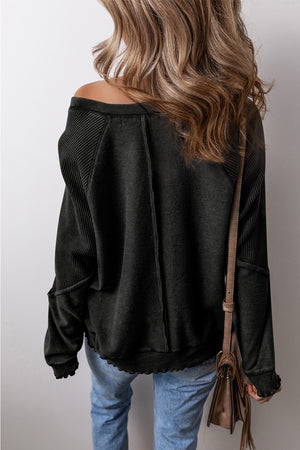 Round Neck Long Sleeve Sweatshirt - Sydney So Sweet