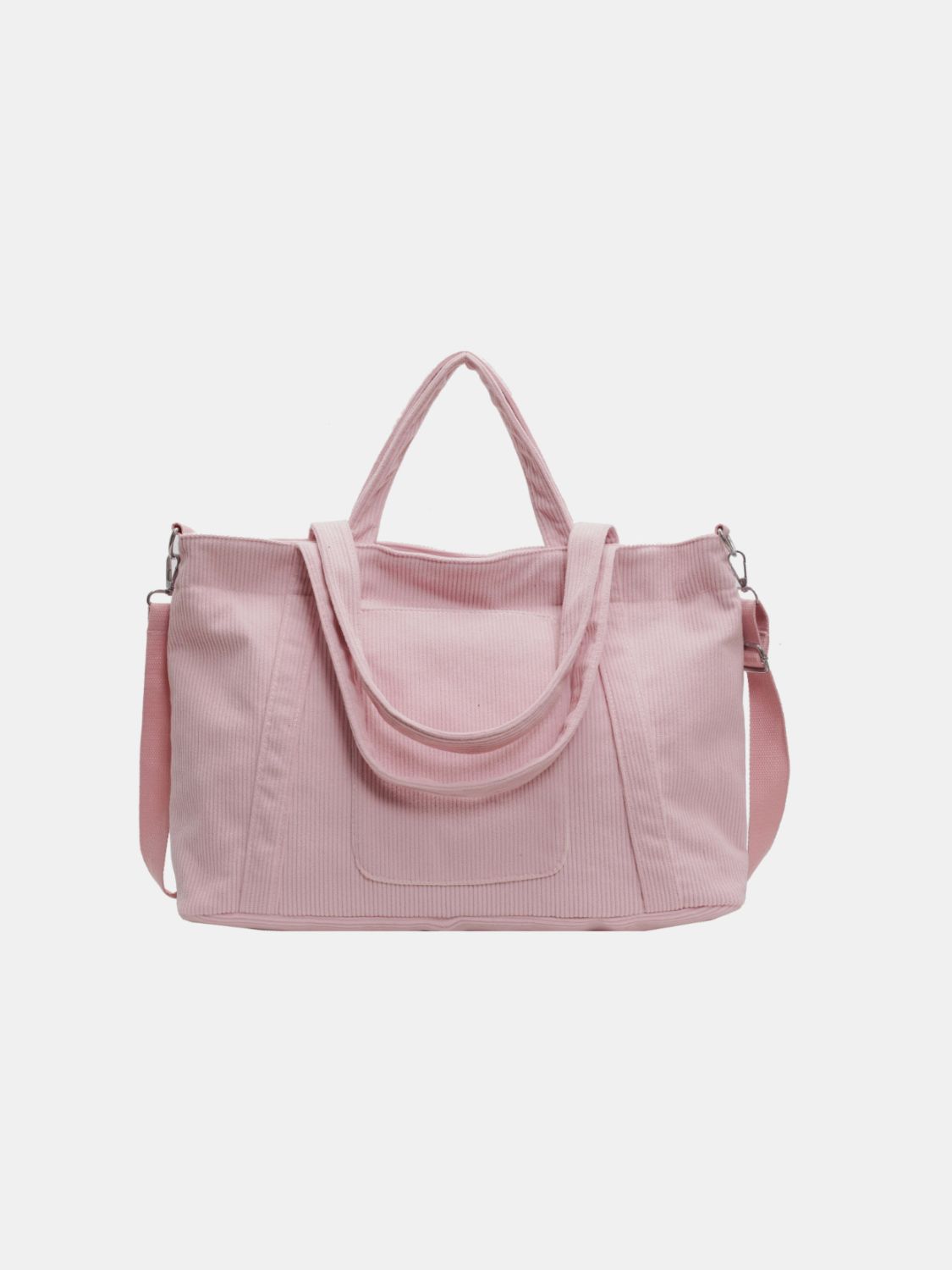 Corduroy Solid Large Tote Bag - Sydney So Sweet