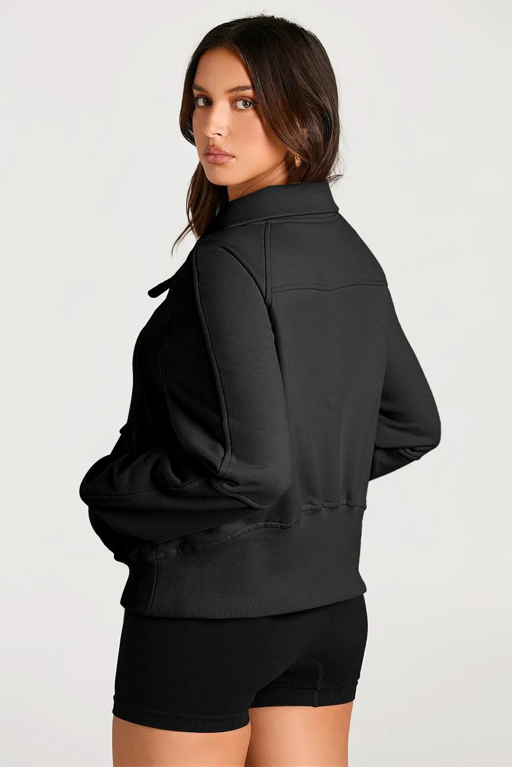 Half Zip Long Sleeve Sweatshirt - Sydney So Sweet