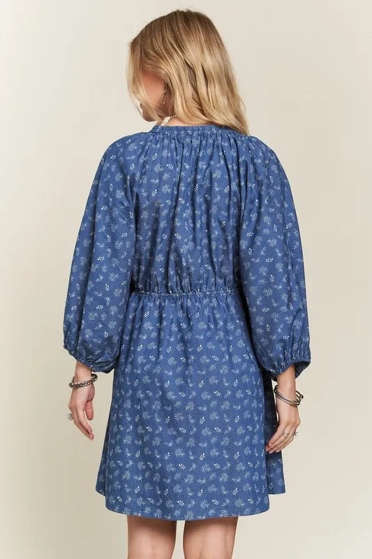 ADORA Batwing Sleeves Floral Dress - Sydney So Sweet