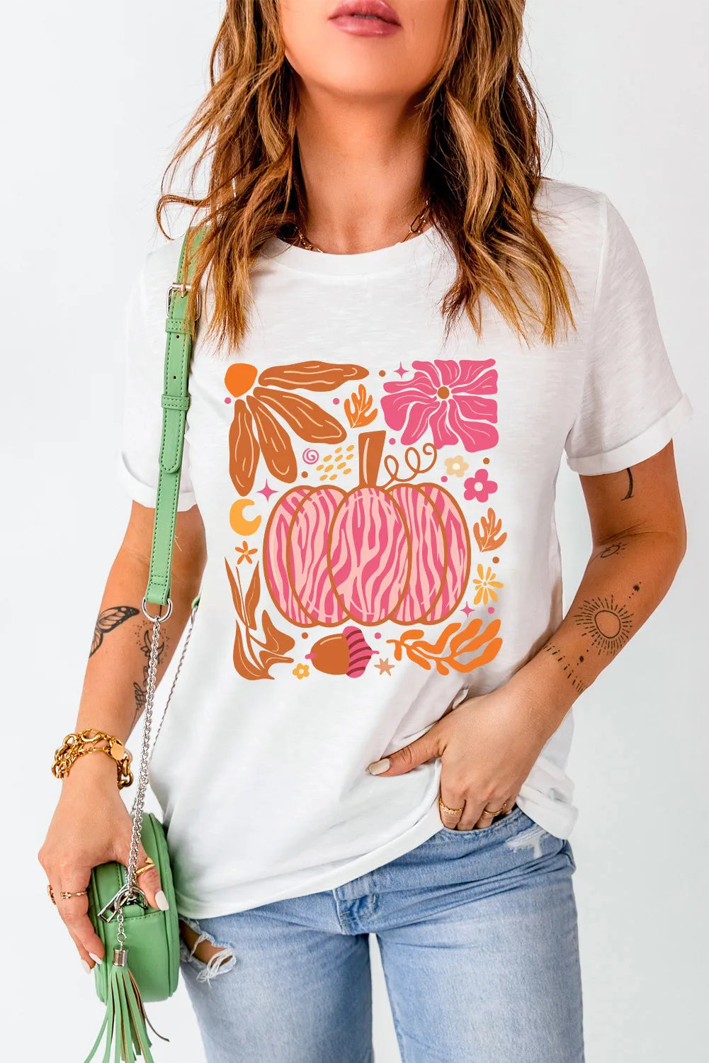 Graphic Round Neck Short Sleeve T-Shirt - Sydney So Sweet