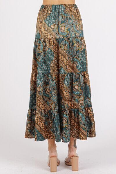 Mittoshop Paisley Patchwork Print Satin Maxi Skirt - Sydney So Sweet