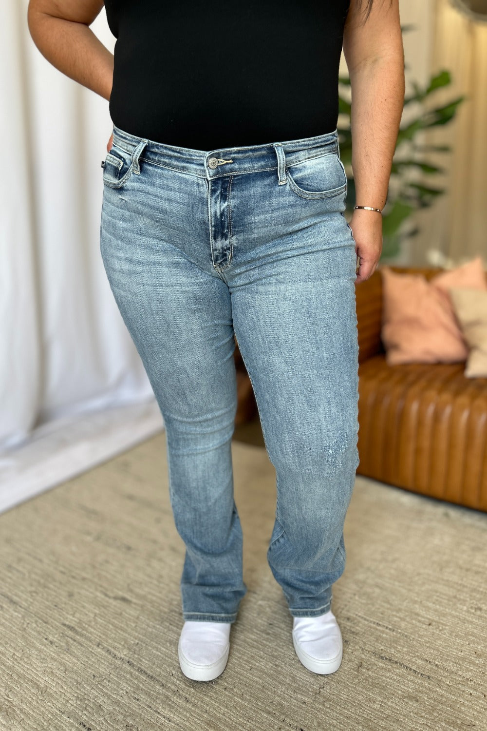 Judy Blue Full Size Medium Rise Bootcut Jeans - Sydney So Sweet