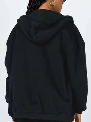 Zip-Up Drawstring Hoodie - Sydney So Sweet