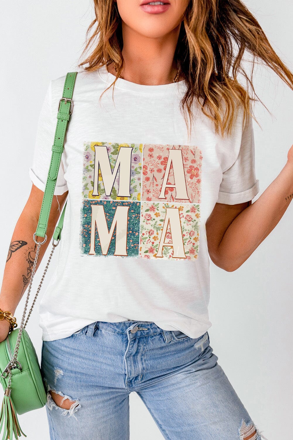 MAMA Round Neck Short Sleeve T-Shirt - Sydney So Sweet