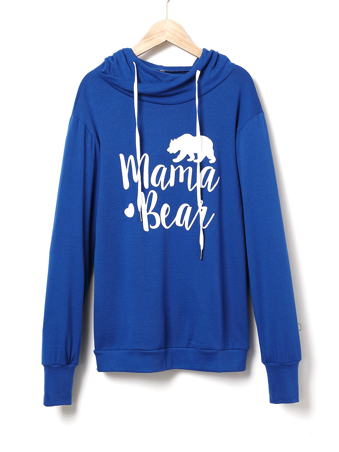 Drawstring Mama Bear Long Sleeve Women's Graphic Hoodie - Sydney So Sweet