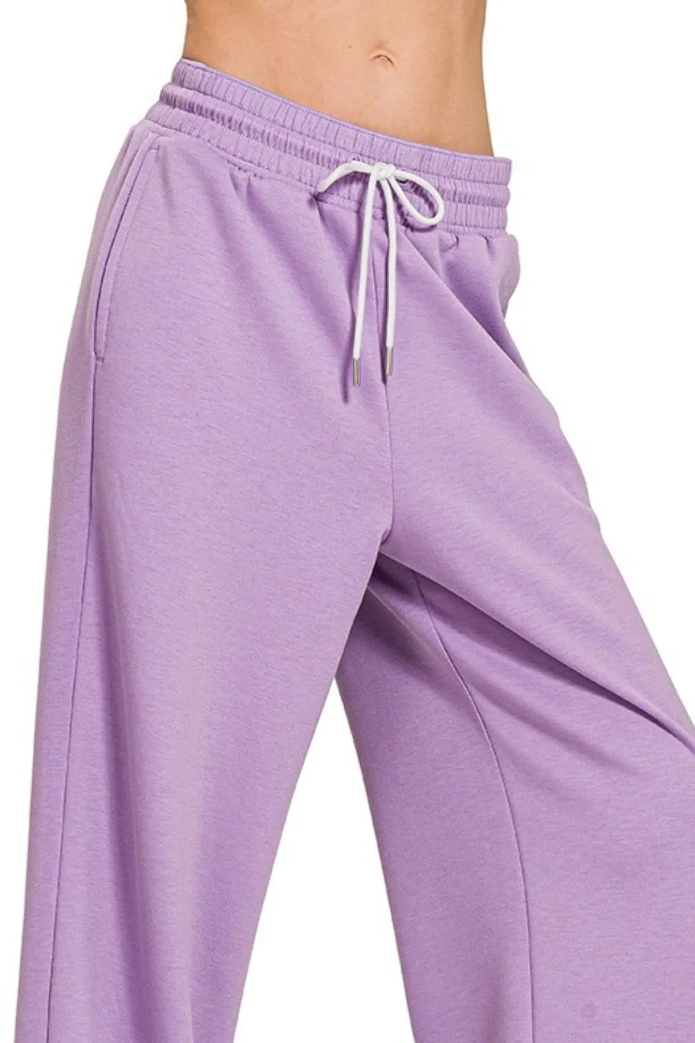 Zenana Scuba Drawstring Pants - Sydney So Sweet