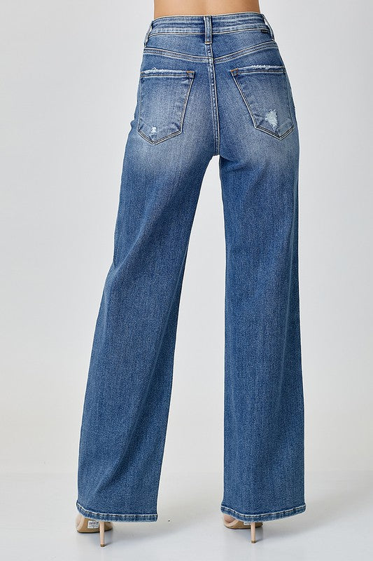 RISEN High Waist Jeans with Pockets - Sydney So Sweet