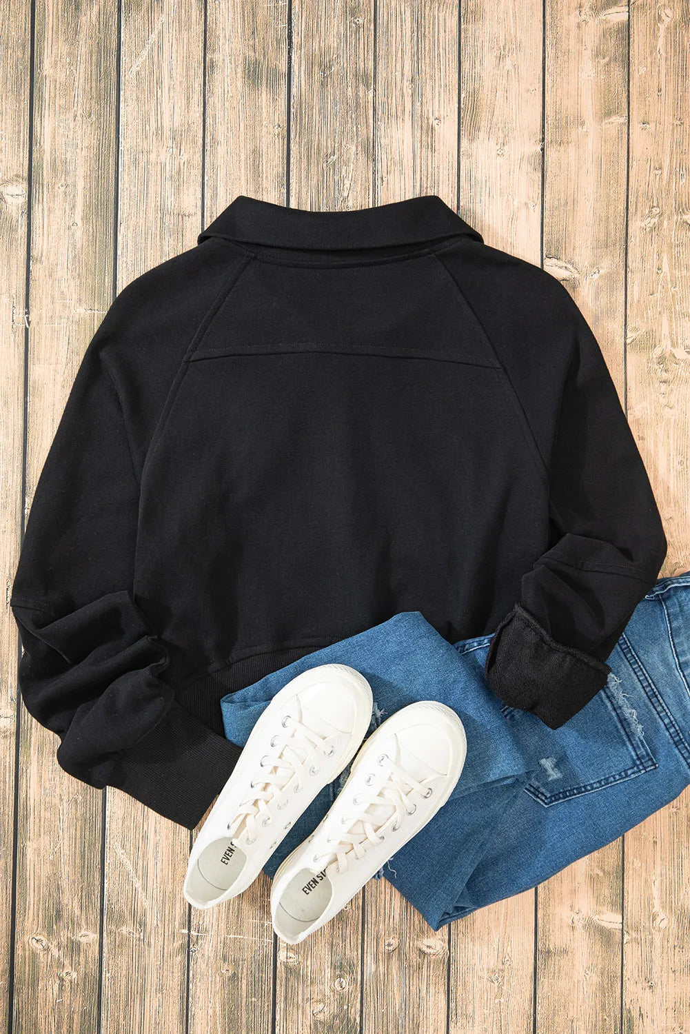 Half Zip Long Sleeve Sweatshirt - Sydney So Sweet