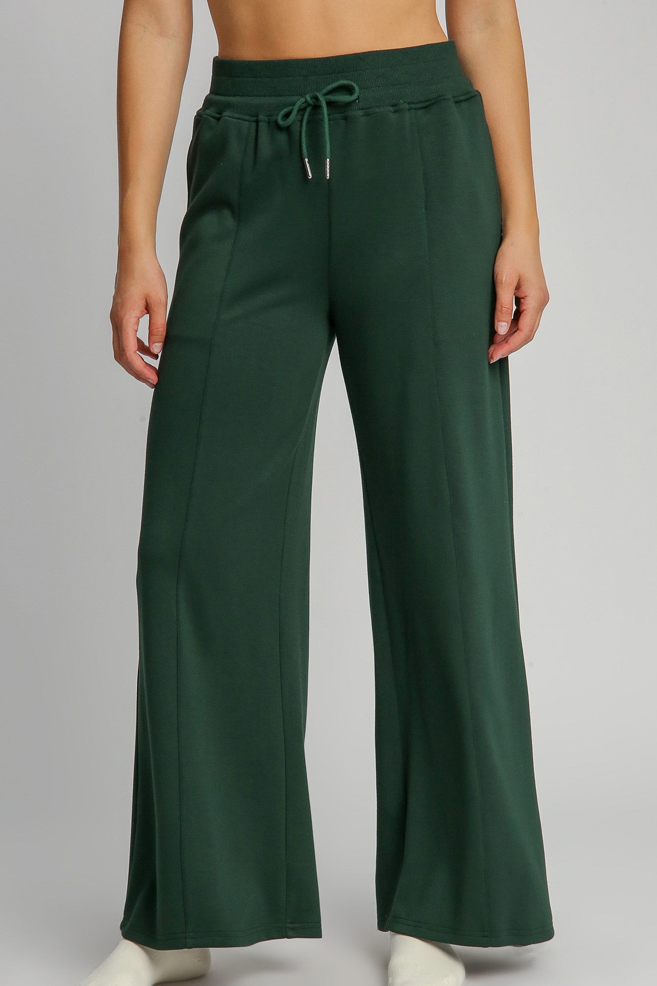 Umgee Full Size Drawstring Wide Leg Pants with Pockets - Sydney So Sweet