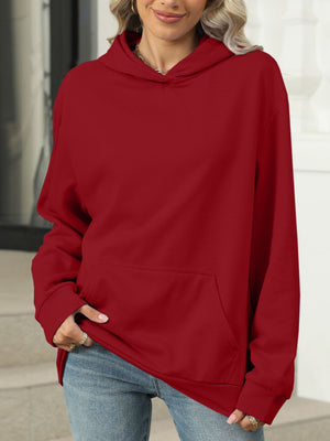 Pocketed Long Sleeve Hoodie - Sydney So Sweet